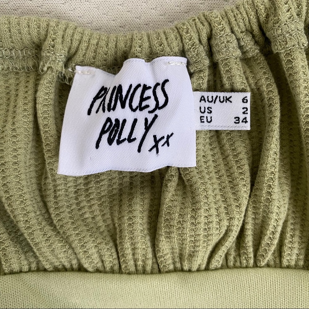 US2 Princess Polly green mini dress! - Picture 3 of 3